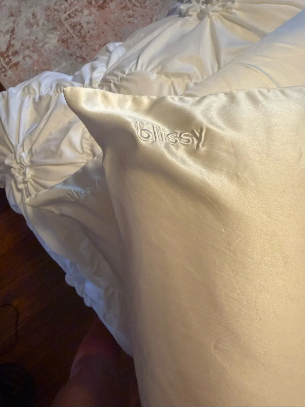 2 Pack - Blissy 100% Mulberry Silk Pillowcase - White - King